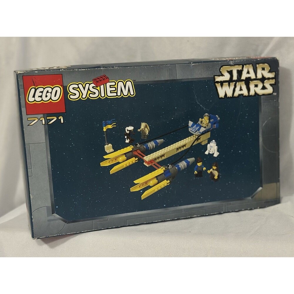 LEGO Star Wars 7171 Mos Espa Anakin Skywalker Podracer 1of3 Retired Box 1999